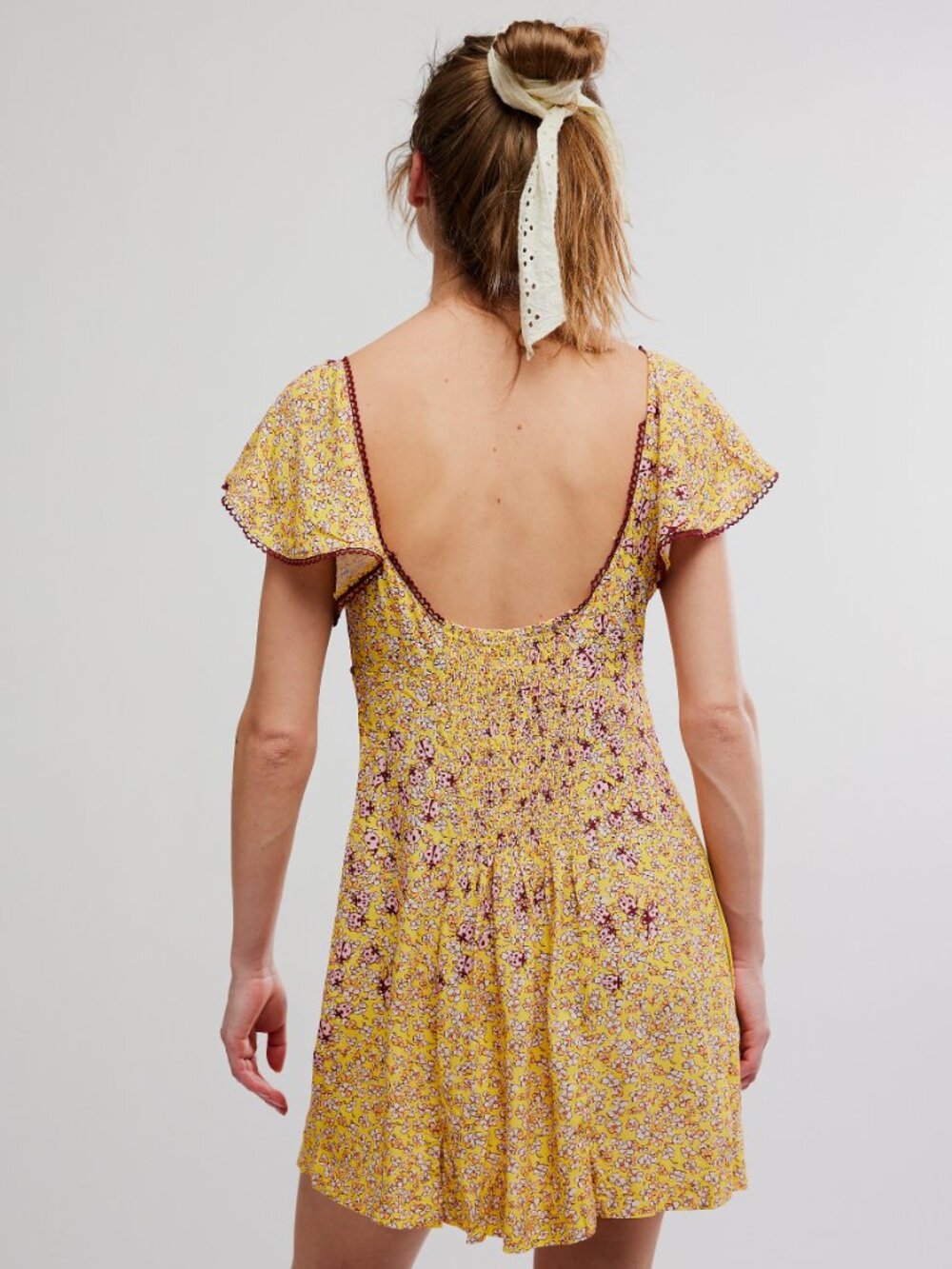 🆕 FREE PEOPLE Backroads Mini Dress / Dandelion Combo - Picture 4 of 9